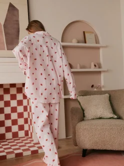 Ensemble pyjama en coton boutonné Bath & Body Works All Over Lips