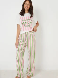 Ensemble pyjama Threadbare à manches courtes imprimé graphique