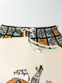 Ensemble pyjama Vanilla Underground jambes longues en coton à manches courtes