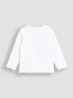 Ensemble salopette JoJo Maman Bébé en chambray brodé et haut côtelé