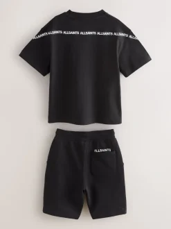 Ensemble t-shirt et short en molleton smALLSAINTS avec bande à logo