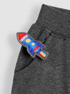 Espace gris anthracite - JoJo Maman Bébé Safari Friends Appliqué Jogging