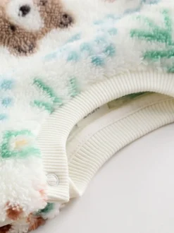 Fairisle ours vert - Ensemble Bébé haut en polaire et Survêtement (0mois-2ans)