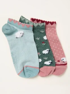 FatFace 3 paires de chaussettes de sport