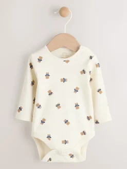 Fauve à motif ours marron - Ensemble salopette et body en velours côtelé (0mois-2ans)