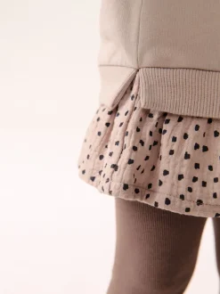 Fauve neutre - Ensemble Top et Leggings à manches longues (3mths-7yrs)