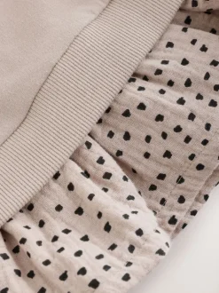 Fauve neutre - Ensemble Top et Leggings à manches longues (3mths-7yrs)