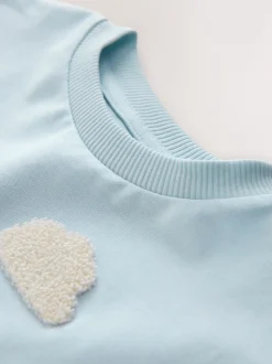 Ferme verte/bleue - T-shirt appliqué Manches courtes (3mths-7yrs)