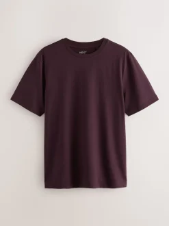 Figue violette - Ajustement régulier - T-shirt Essential Col rond en coton