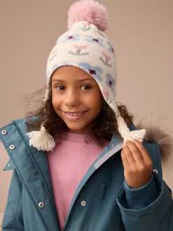 Fleur neutre tricotée - Chapka Chapeaux (3mois-13ans)