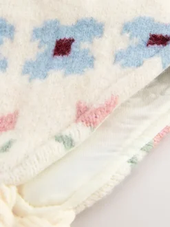 Fleur neutre tricotée - Chapka Chapeaux (3mois-13ans)