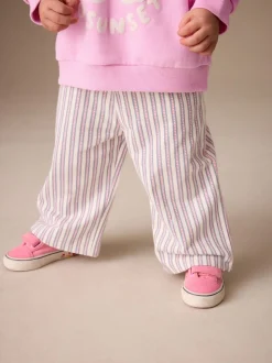 Fleur rose - Ensemble Sweat-shirt et Pantalons Amples (3mois-7ans)