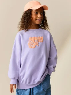 Fleur violette lilas - Sweat-shirt (3-16yrs)