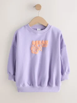 Fleur violette lilas - Sweat-shirt (3-16yrs)