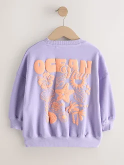 Fleur violette lilas - Sweat-shirt (3-16yrs)