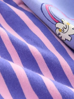 Fleur violette rayée - Ensemble sweat à capuche et coupe ballon Survêtement (3mois -7ans)