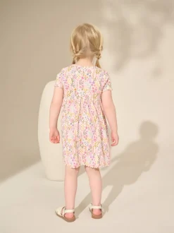 Fleuri - Robe en jersey côtelé (3mths-7yrs)