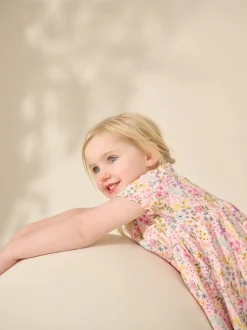 Fleuri - Robe en jersey côtelé (3mths-7yrs)