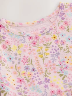 Fleuri - Robe en jersey côtelé (3mths-7yrs)