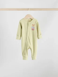 Fleurs multicolores - Combinaisons de nuit à fermeture éclair pour bébés 3 Pack (0mths-3yrs)