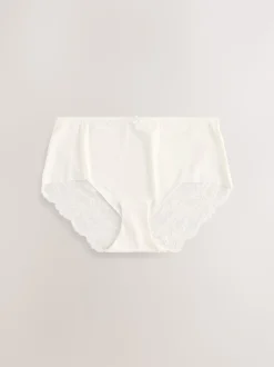 Floral bleu - No VPL Lace Back Briefs 5 Pack