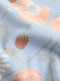 Floral bleu - Paquet de bodys pour bébé avec gilet 5