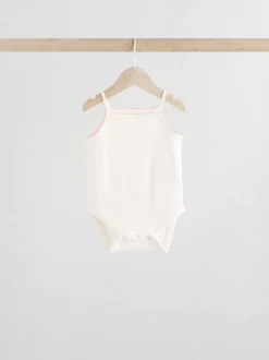 Floral bleu - Paquet de bodys pour bébé avec gilet 5