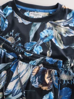 Floral bleu - Pyjama Kew Collection à manches longues