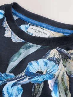 Floral bleu - Pyjama Kew Collection à manches longues