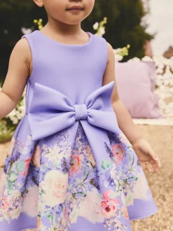 Floral lilac - Robe de plongée sous-marine (3mois-7ans)