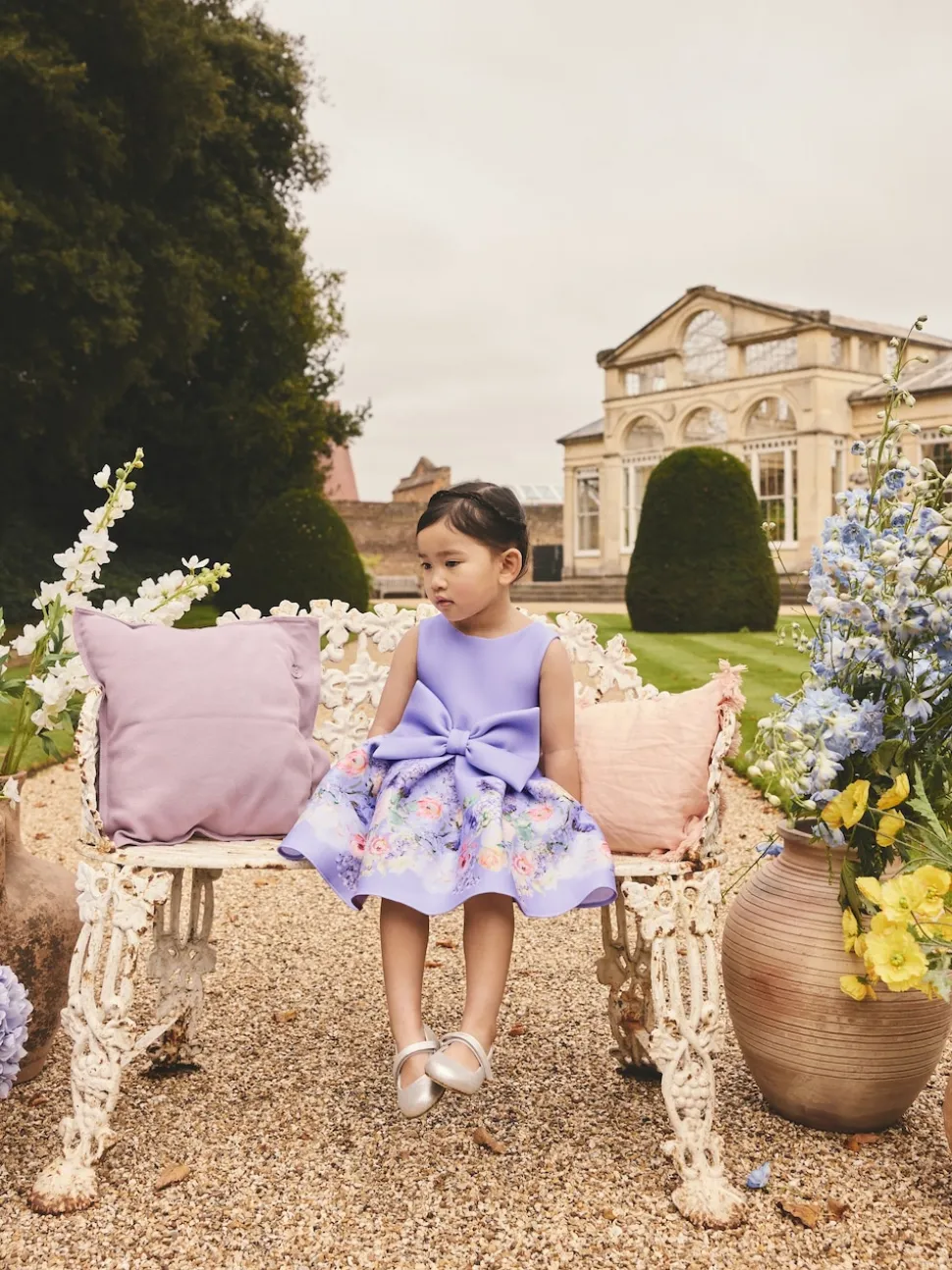 Floral lilac - Robe de plongée sous-marine (3mois-7ans)