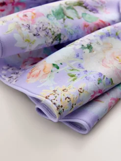 Floral lilac - Robe de plongée sous-marine (3mois-7ans)