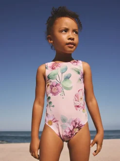Floral rose - Maillot de bain (3mths-7yrs)