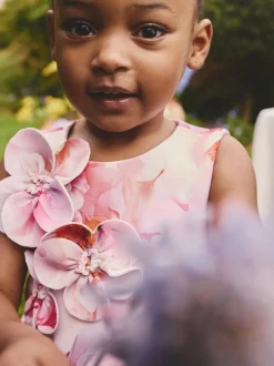 Floral rose - Robe de plongée sous-marine (3mois-7ans)