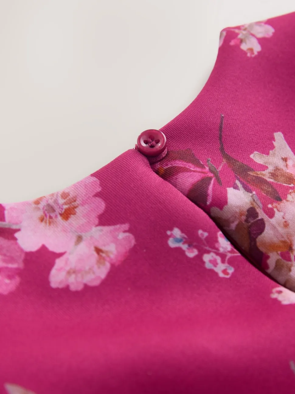 Floral rouge - Ensemble haut et jupe en plongée sous-marine (3mois-7ans)