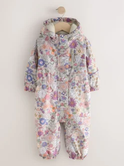 Floral vert - Personnage Combinaison de ski (6mois-7ans)