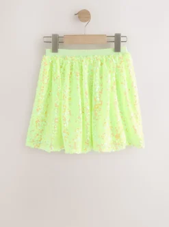 Fluro Jaune - Jupe à paillettes (3-16ans)