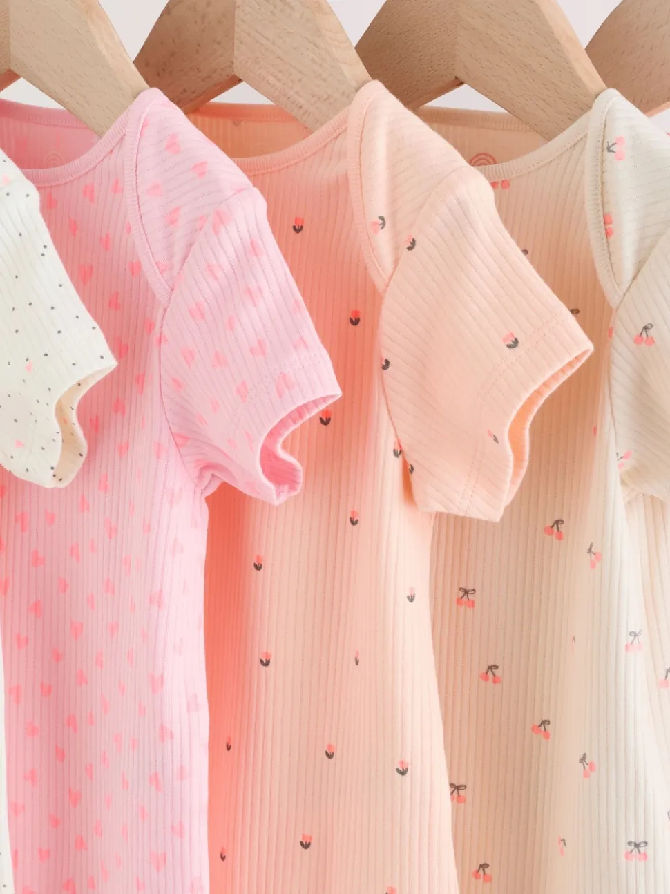 Fluro Rose - Bébé Manches courtes Bodysuits 5 Pack