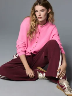 Fluro Rose - Cardiganen maille col rond