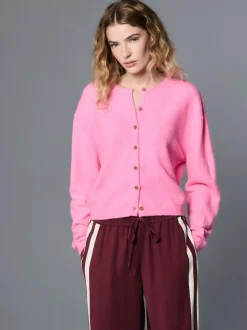 Fluro Rose - Cardiganen maille col rond