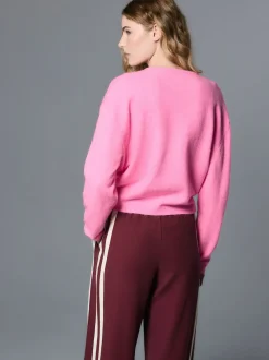 Fluro Rose - Cardiganen maille col rond