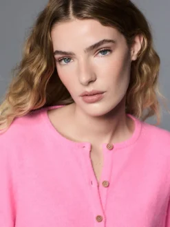 Fluro Rose - Cardiganen maille col rond