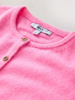 Fluro Rose - Cardiganen maille col rond