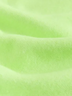 Fluro Vert - Pull super doux à manches longues à col rond