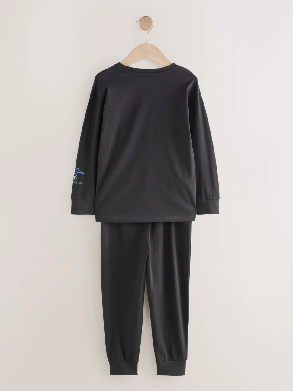 Football bleu/noir - Lot de 2 pyjamas à manches longues (3-16ans)