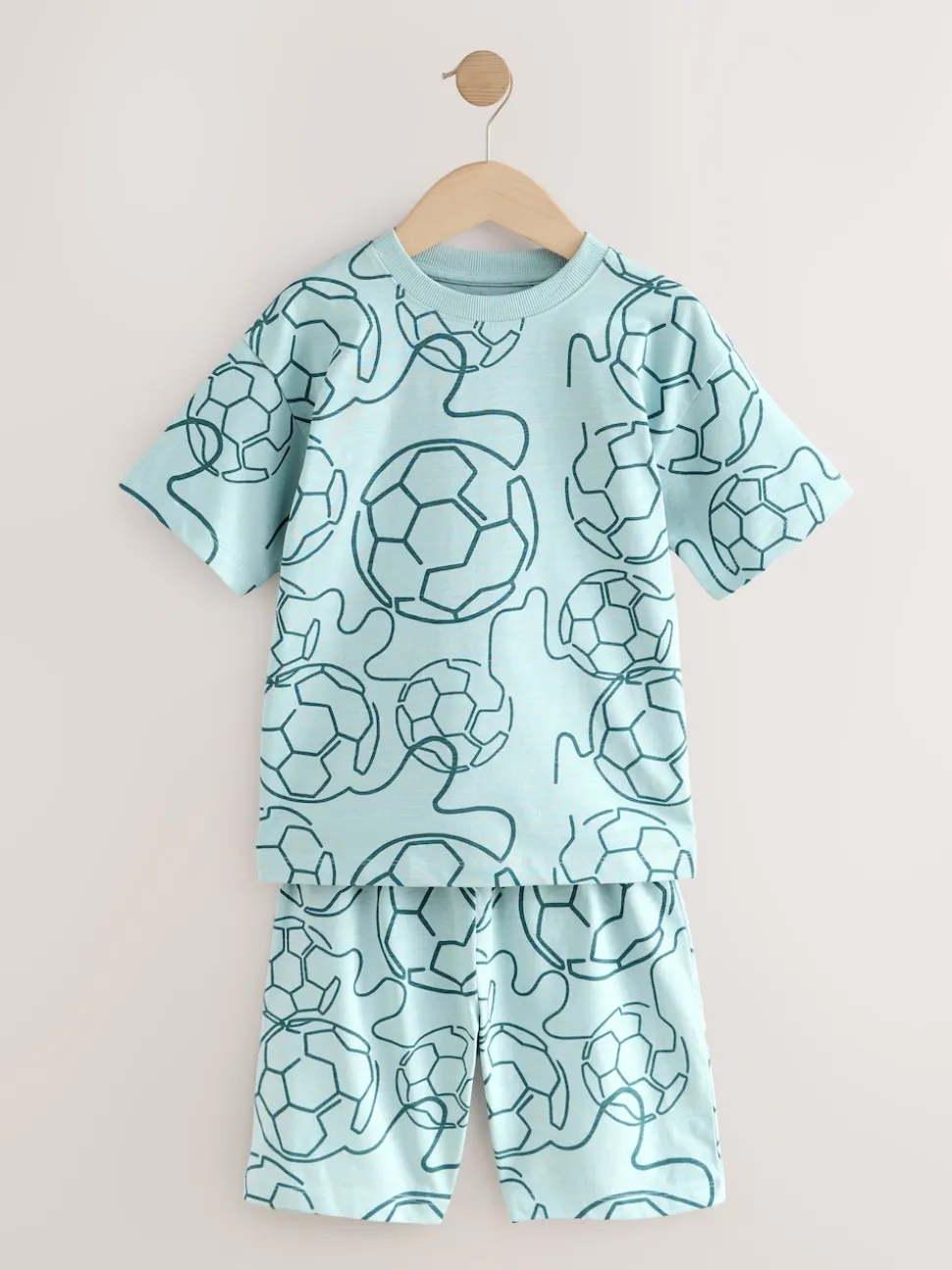 Football bleu/noir/vert - Pyjama court 3 Pack (3-16ans)