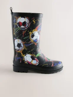 Football multicolore - Bottes en caoutchouc