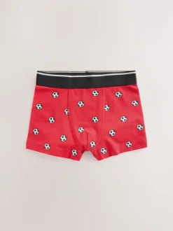 Football rouge/bleu - Lot de 5 boxers Junior Personnage (1.5-16ans)