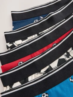 Football rouge/bleu - Lot de 5 boxers Junior Personnage (1.5-16ans)