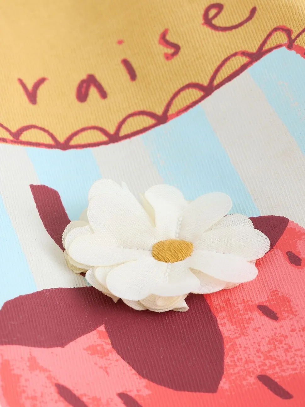 Fraise Jaune ocre - T-shirt Manches courtes (3mths-7yrs)